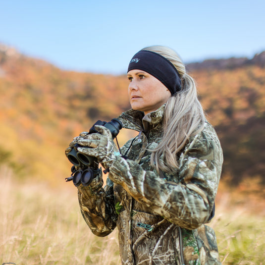 Hunt Reversible Headband - Black and Realtree Excape™