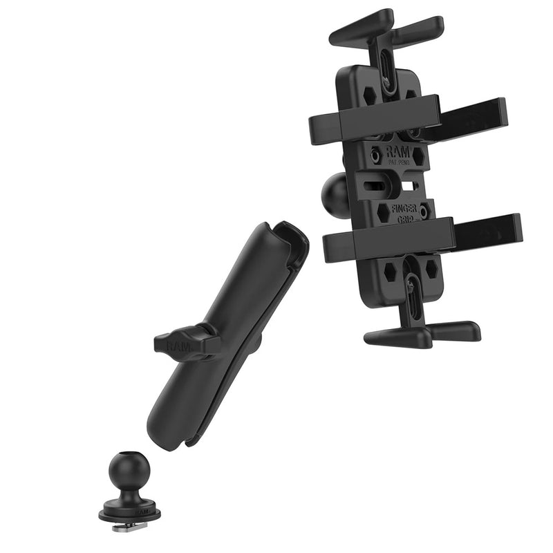 Load image into Gallery viewer, RAM Mount Finger-Grip Holder w/Track Ball Base - Long [RAM-HOL-UN4-C-354-TRA1U]
