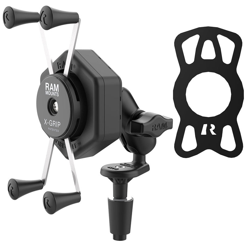 Load image into Gallery viewer, RAM Mount RAM X-Grip Large Phone Mount w/Vibe-Safe  Fork Stem Base - Short [RAM-B-176-A-UN10-462]
