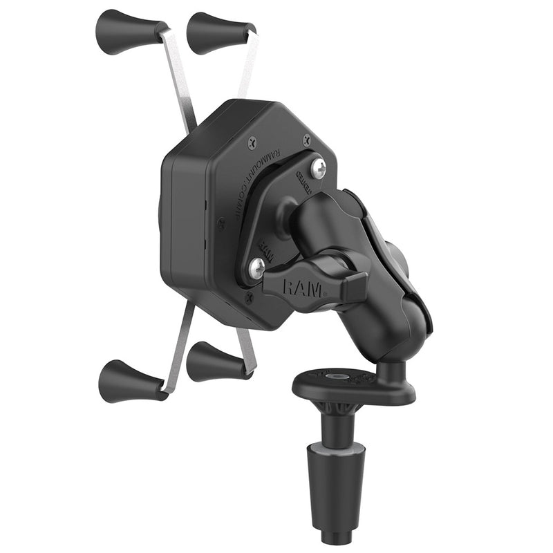 Load image into Gallery viewer, RAM Mount RAM X-Grip Large Phone Mount w/Vibe-Safe  Fork Stem Base - Short [RAM-B-176-A-UN10-462]
