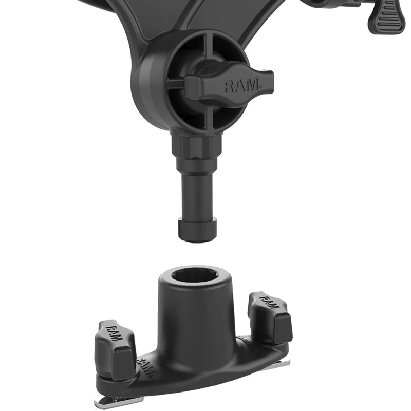 Load image into Gallery viewer, RAM Mount RAM ROD JR Fishing Rod Holder w/Dual T-Bolt Track Base [RAP-434-421]
