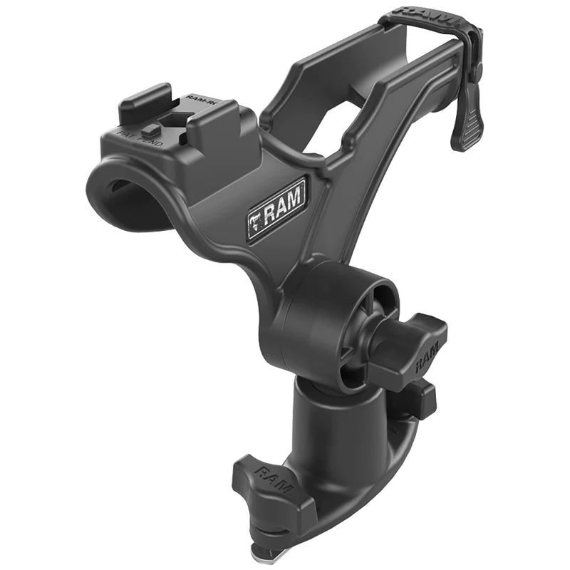 Load image into Gallery viewer, RAM Mount RAM ROD JR Fishing Rod Holder w/Dual T-Bolt Track Base [RAP-434-421]
