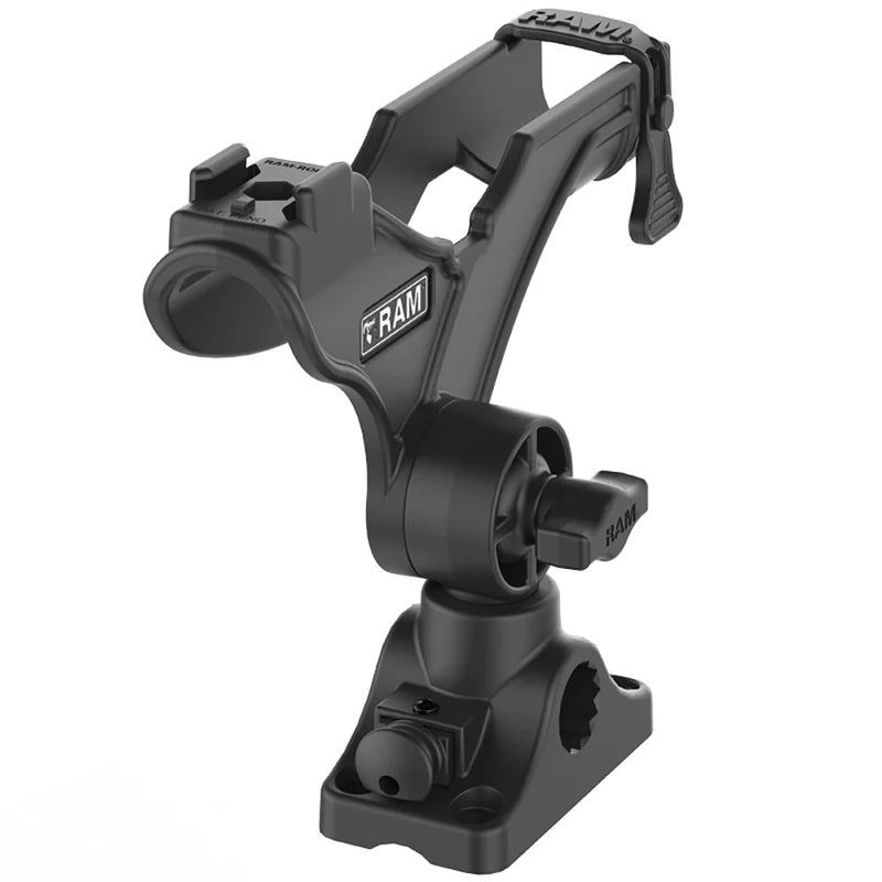 Load image into Gallery viewer, RAM Mount RAM ROD JR Fishing Rod Holder w/Bulkhead/Flat Surface Base [RAP-434-BMP]
