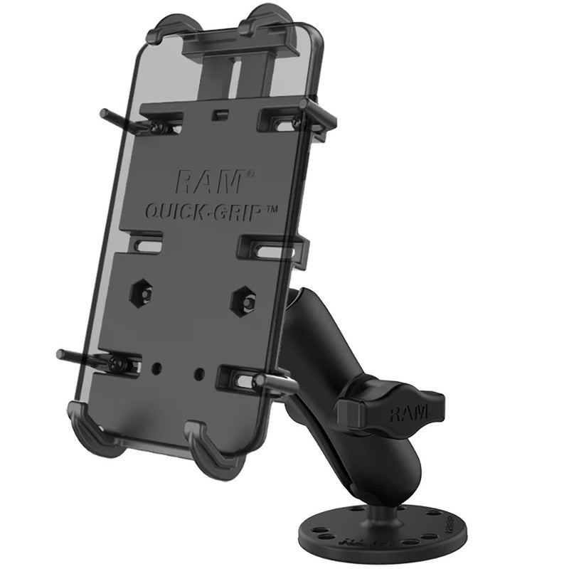 Load image into Gallery viewer, RAM Mount RAM Quick-Grip XL Spring-Loaded Phone Mount w/Drill-Down Base [RAM-B-138-PD4U]
