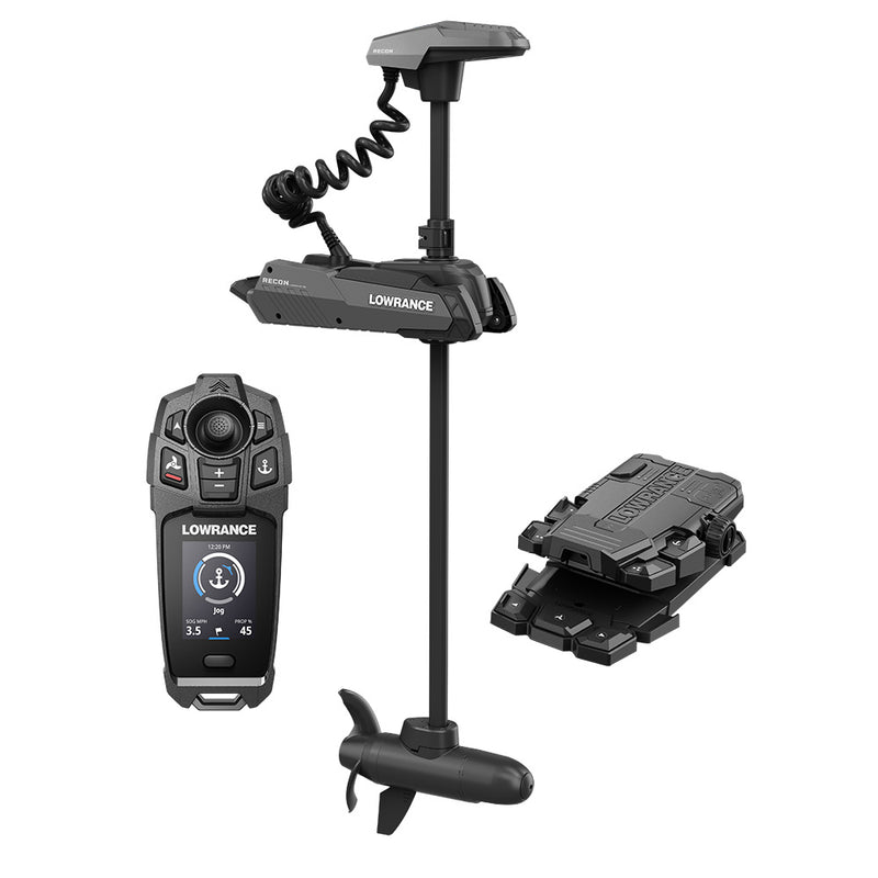 Load image into Gallery viewer, Lowrance Recon FW 48&quot; Trolling Motor - Includes Freesteer Joystick Remote, Wireless Foot Pedal  HDI Nosecone [000-16172-001]
