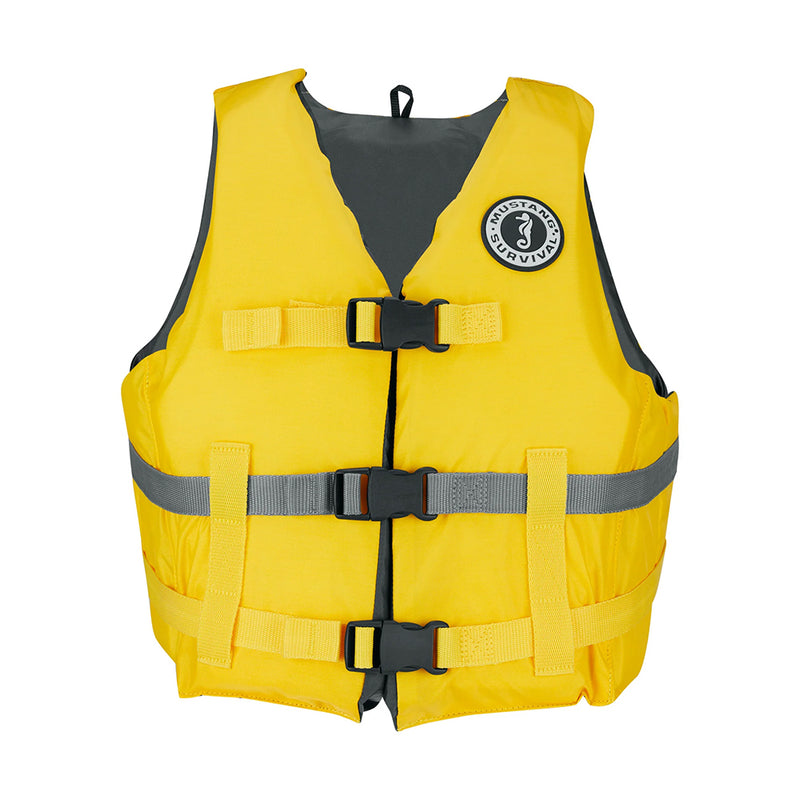 Load image into Gallery viewer, Mustang Livery Foam Vest - XL/XXL - Yellow [MV7010-25-XL/XXL]
