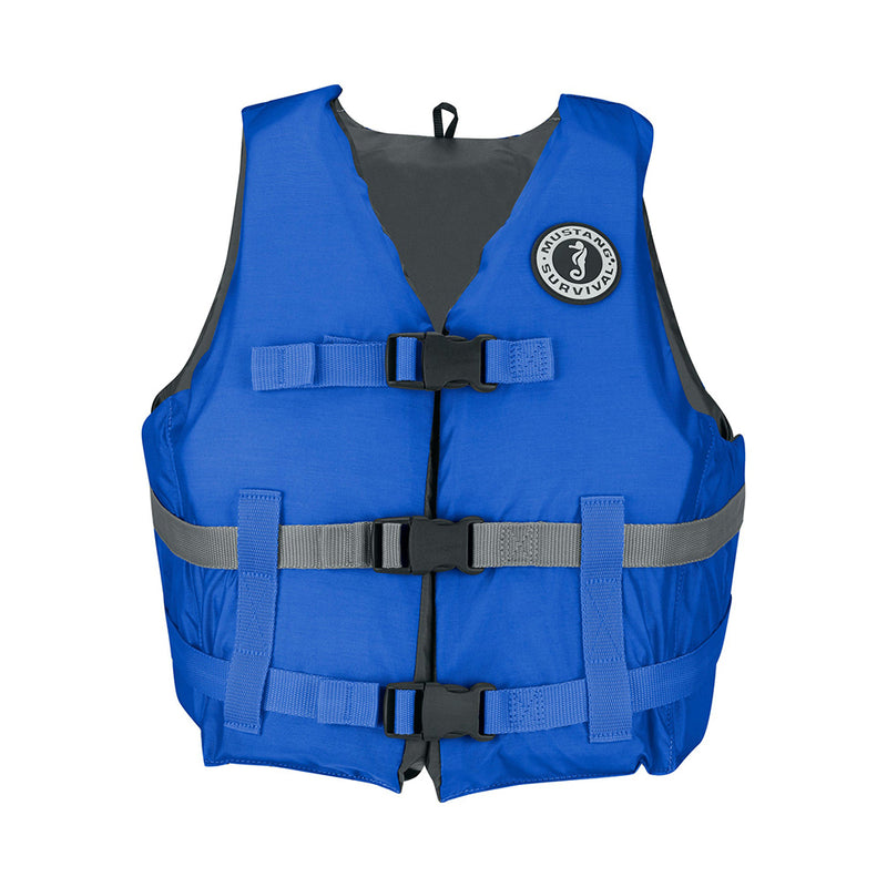 Load image into Gallery viewer, Mustang Livery Foam Vest - XL/XXL - Blue [MV7010-131-XL/XXL]
