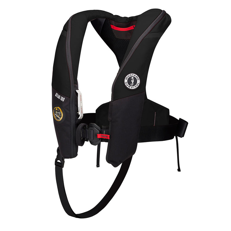 Load image into Gallery viewer, Mustang Atlas 190 DLX Open Ocean Inflatable PFD - Black [MD3195E1-13-0]
