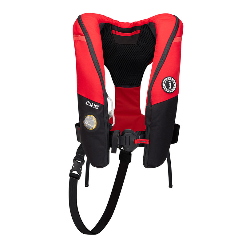 Load image into Gallery viewer, Mustang Atlas 190 DLX Open Ocean Inflatable PFD - Red/Black [MD3195E1-123-0]
