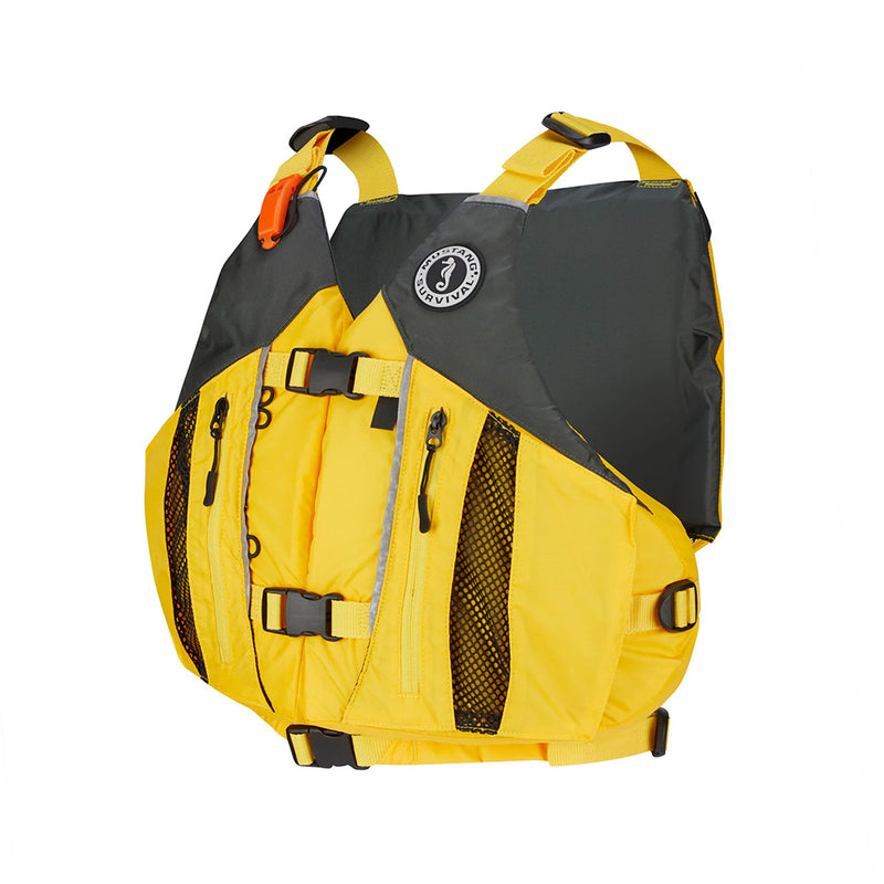 Load image into Gallery viewer, Mustang Solaris Foam Life Vest - M/L - Yellow/Grey [MV807002-222-M/L]
