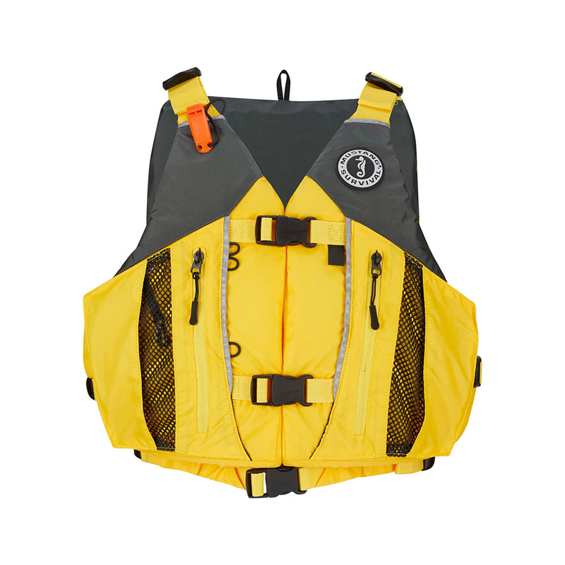 Load image into Gallery viewer, Mustang Solaris Foam Life Vest - XL/XXL - Yellow/Grey [MV807002-222-XL/XXL]
