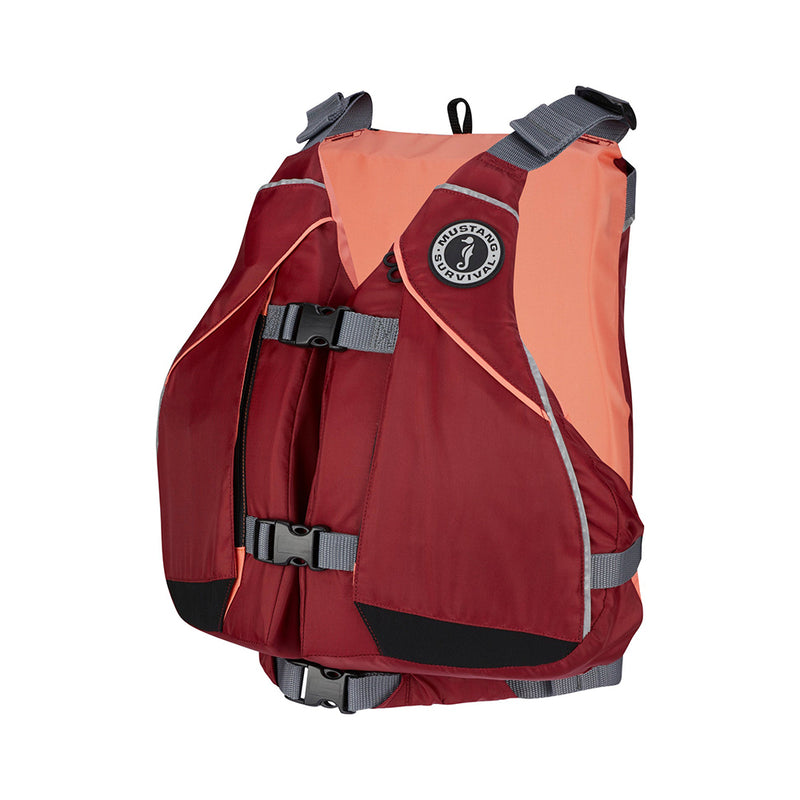 Load image into Gallery viewer, Mustang Women&#39;s Moxie Foam Life Vest - XS/S - Merlot/Coral [MV807502-857-XS/S]

