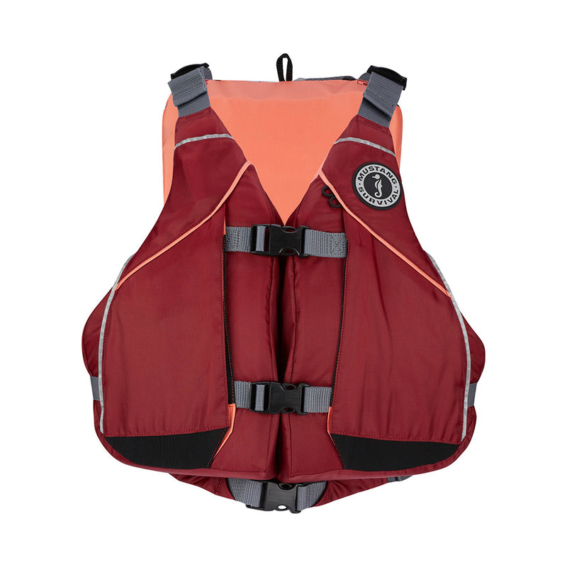 Load image into Gallery viewer, Mustang Women&#39;s Moxie Foam Life Vest - XS/S - Merlot/Coral [MV807502-857-XS/S]
