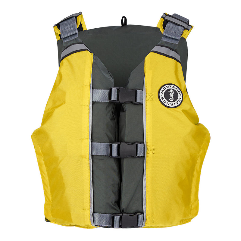 Load image into Gallery viewer, Mustang APF Foam Vest - Universal - Yellow/Grey [MV411102-222-0]
