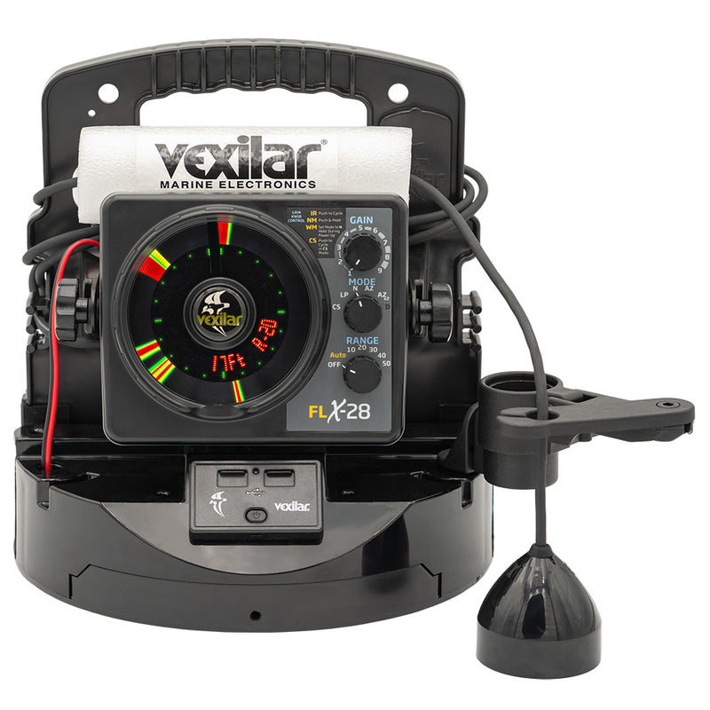 Load image into Gallery viewer, Vexilar FLX-28 Pro Pack Elite Fishing System w/Pro View Ice-Ducer  Vexilar Lithium Battery [PPEL28PV]
