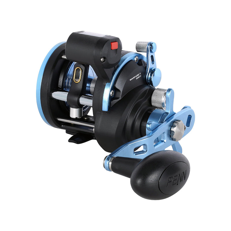 Load image into Gallery viewer, PENN WARII15LWLCLH Warfare II Level Wind 15 Left Hand Conventional Reel w/Line Counter [1639681]
