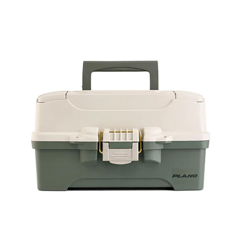 Load image into Gallery viewer, Plano Two-Tray Tackle Box - Green/Tan [P000404]
