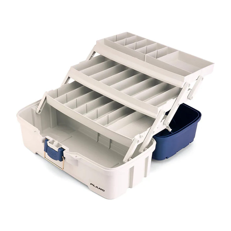 Load image into Gallery viewer, Plano Three-Tray Tackle Box - Blue/White [P000405]
