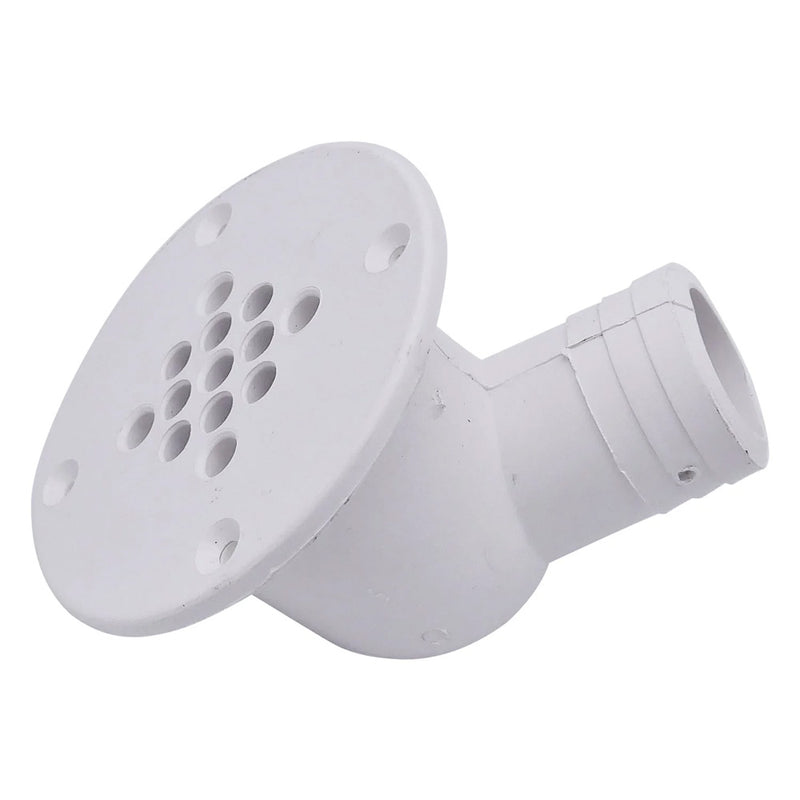 Load image into Gallery viewer, T-M Marine 90-Degree Cockpit Scupper Drain - White [CSD-92-DP]
