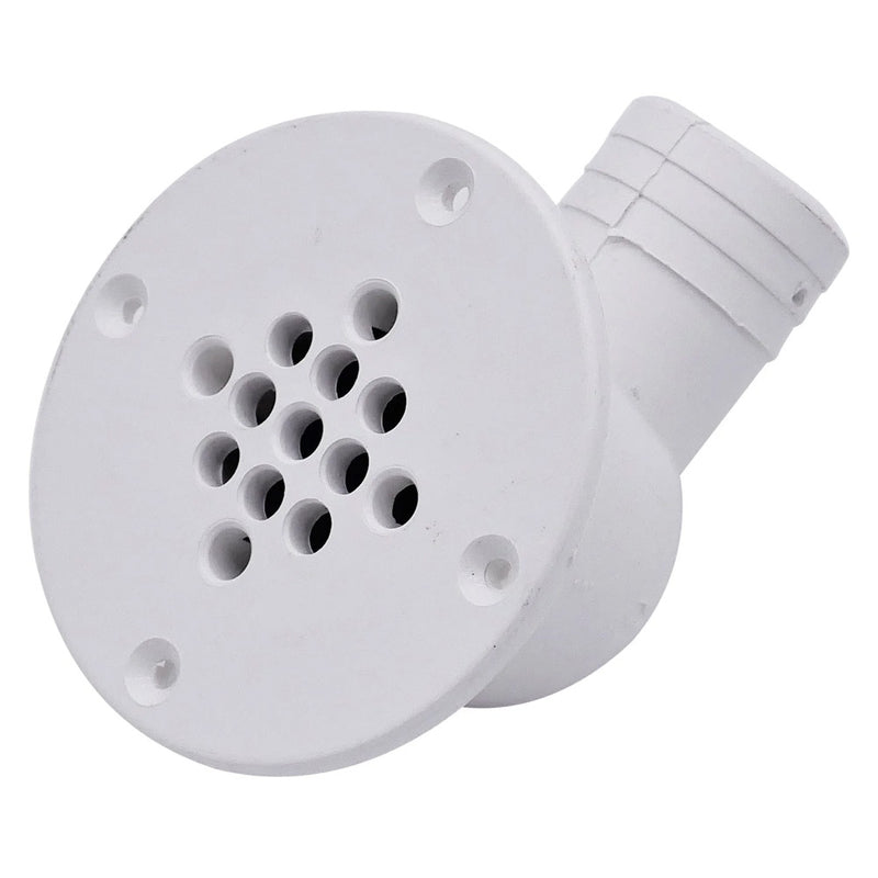 Load image into Gallery viewer, T-M Marine 90-Degree Cockpit Scupper Drain - White [CSD-92-DP]
