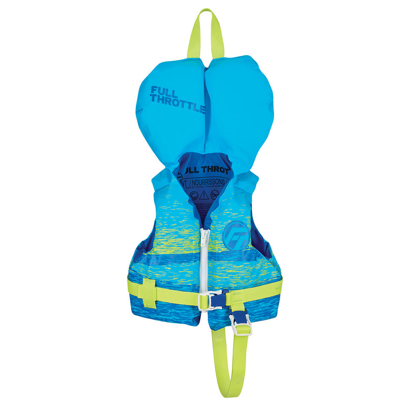 Load image into Gallery viewer, Full Throttle Infant Nylon Life Jacket - Aqua/Neon Green [112400-500-000-26]
