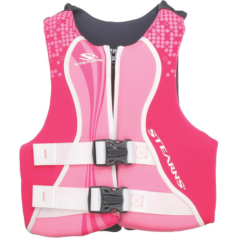 Load image into Gallery viewer, Stearns Youth Hydroprene Life Vest - Type III - Pink/Hot Pink - 50-90lbs [2000036923]
