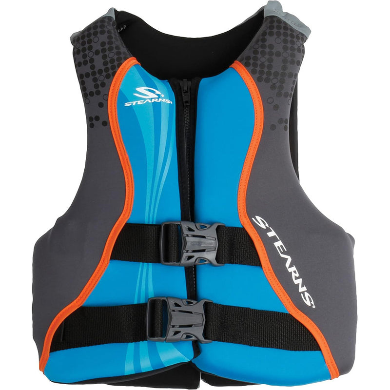Load image into Gallery viewer, Stearns Youth Hydroprene Life Vest - Type III - Blue/Grey - 50-90lbs [2000037953]

