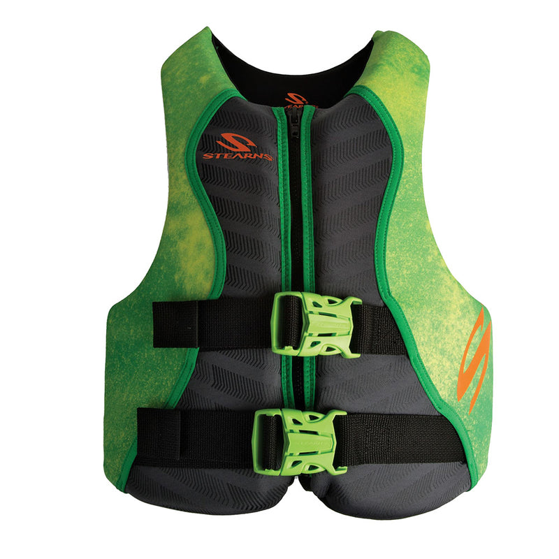 Load image into Gallery viewer, Stearns Youth Hydroprene Life Vest - Type III - Green - 50-90lbs [2000037956]
