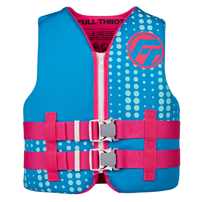 Load image into Gallery viewer, Full Throttle Youth Rapid-Dry Life Jacket - Aqua [142100-505-002-27]

