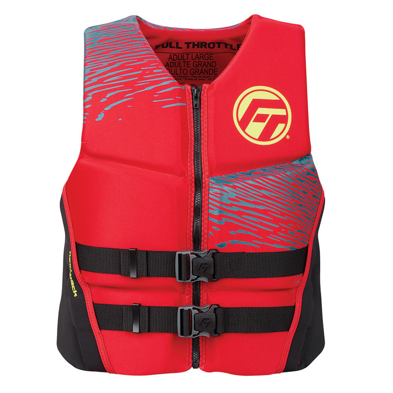 Load image into Gallery viewer, Full Throttle Men's Rapid-Dry Flex-Back Life Jacket - XL - Red/Black [142500-100-050-26]
