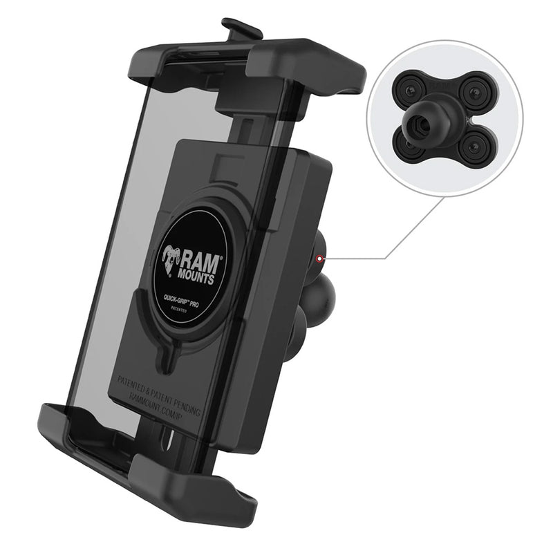 Load image into Gallery viewer, Ram Mount RAM Quick-Grip Pro XL Phone Holder w/Ball  Vibration Damper [RAM-HOL-PD7BVU]
