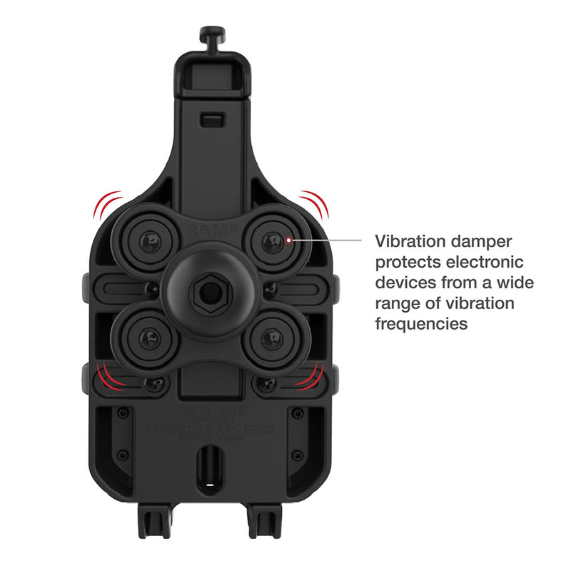 Load image into Gallery viewer, Ram Mount RAM Quick-Grip Pro Phone Holder w/Ball  Vibration Damper [RAM-HOL-PD5BVU]
