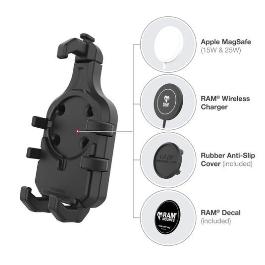 Ram Mount RAM Quick-Grip Pro Phone Holder w/Ball  Vibration Damper [RAM-HOL-PD5BVU]