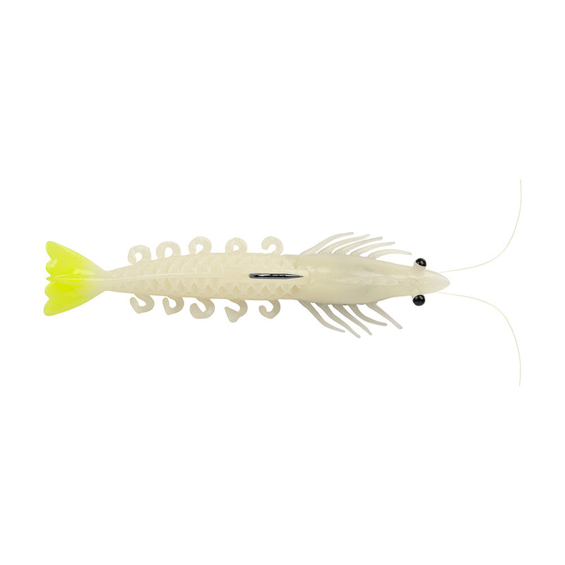 Load image into Gallery viewer, Berkley Powerbait Saltwater Shrimperor - 5" - Glow/Chartreuse [1656271]
