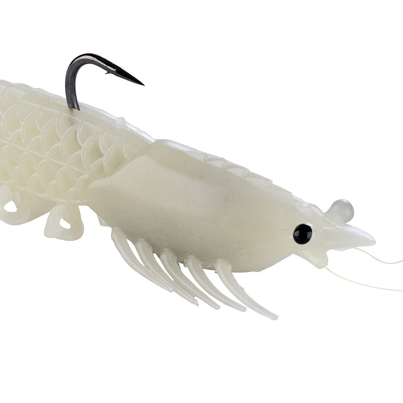 Load image into Gallery viewer, Berkley Powerbait Saltwater Shrimperor - 5" - Glow/Chartreuse [1656271]
