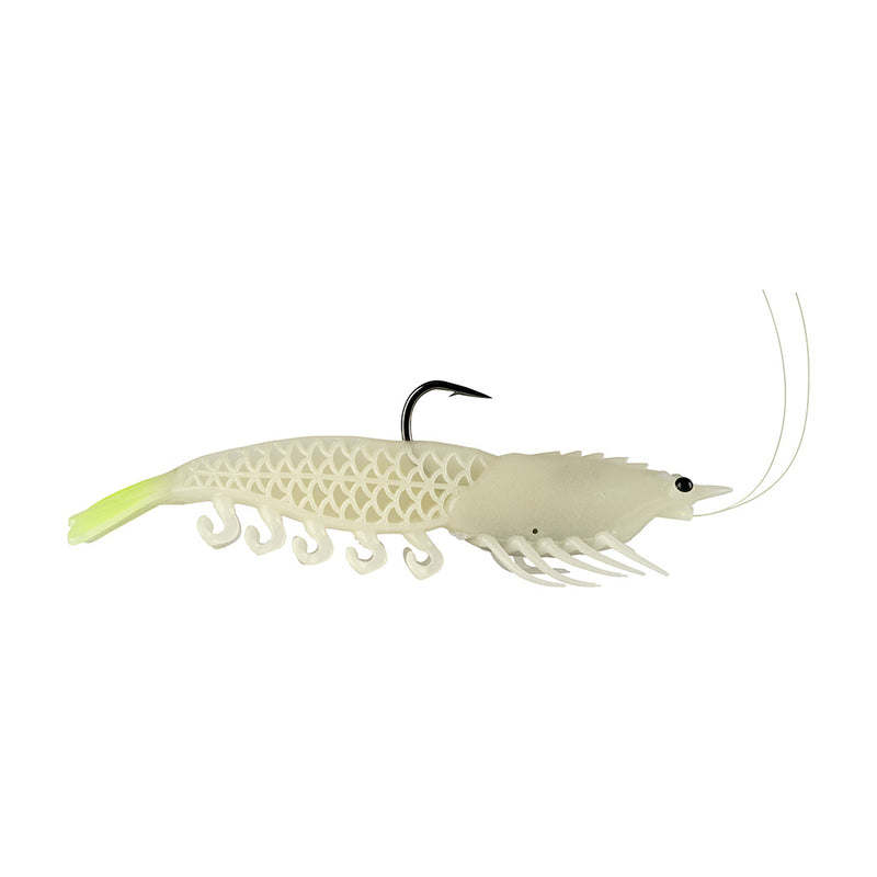 Load image into Gallery viewer, Berkley Powerbait Saltwater Shrimperor - 5" - Glow/Chartreuse [1656271]
