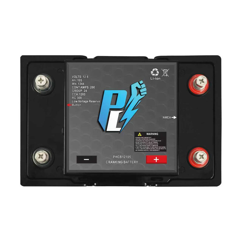 Load image into Gallery viewer, PowerHouse Lithium 12V 105Ah Cranking Battery with Emergency Start - Dual Purpose
