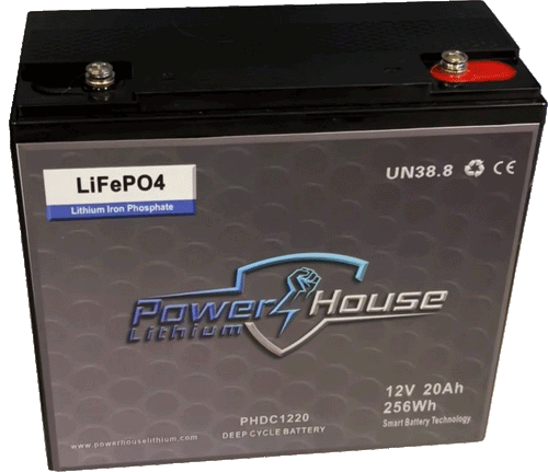 PowerHouse Lithium 12V 20Ah Deep Cycle Battery