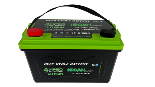 160Ah Lithium Battery (LiFePO4) 12.8V - Bluetooth - IP67 Waterproof - Heated