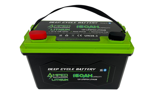 160Ah Lithium Battery (LiFePO4) 12.8V - Bluetooth - IP67 Waterproof - Heated