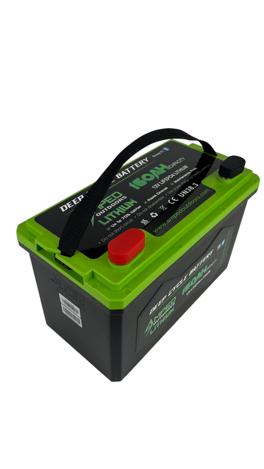 160Ah Lithium Battery (LiFePO4) 12.8V - Bluetooth - IP67 Waterproof - Heated