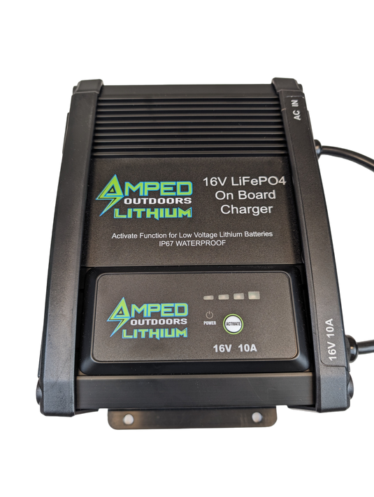 16V 50Ah LiFePO4 Battery - Bluetooth - IP67 Waterproof - On board Charger Included!