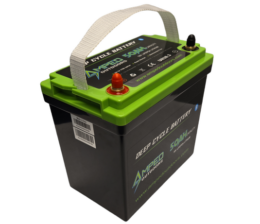 16V 50Ah LiFePO4 Battery - Bluetooth - IP67 Waterproof - On board Charger Included!