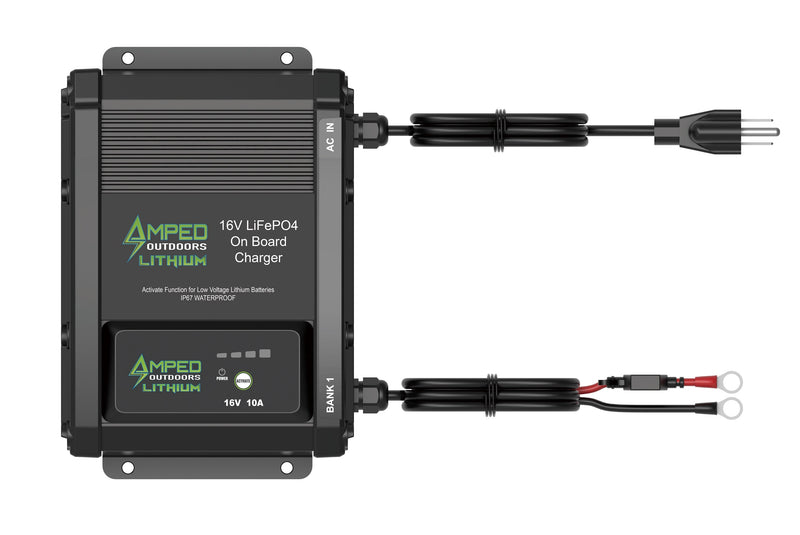 Load image into Gallery viewer, 16V 50Ah LiFePO4 Battery - Bluetooth - IP67 Waterproof - On board Charger Included!
