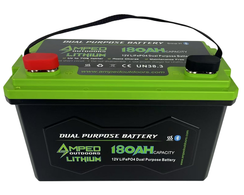 Load image into Gallery viewer, 180Ah Dual Purpose Lithium Battery (Cranking) 12.8V - Bluetooth - IP67 Waterproof - Heated
