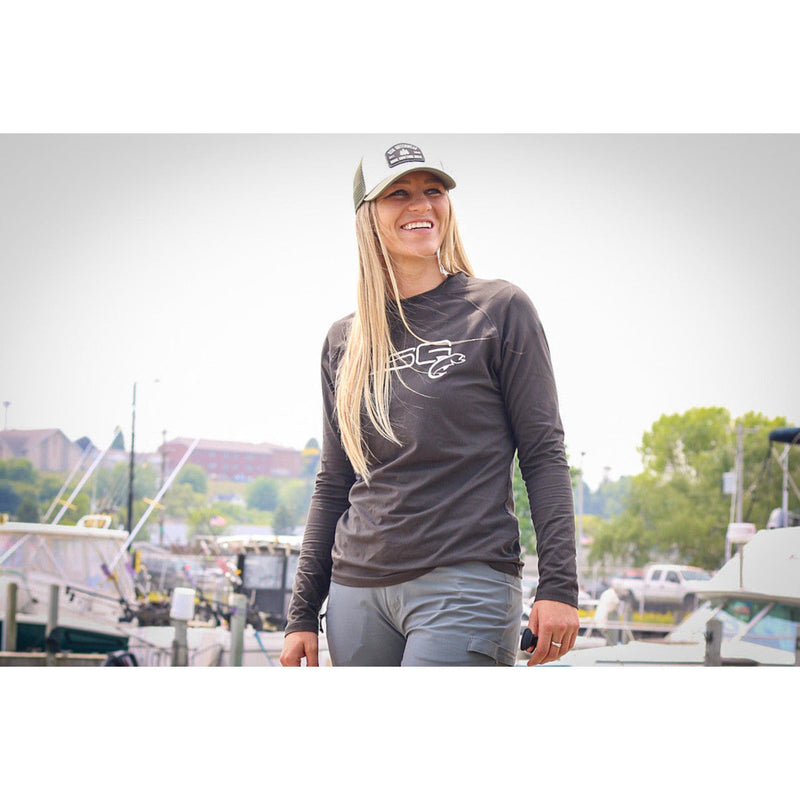 Load image into Gallery viewer, Solid Long Sleeve Performance Fishing Shirt - UPF 50+
