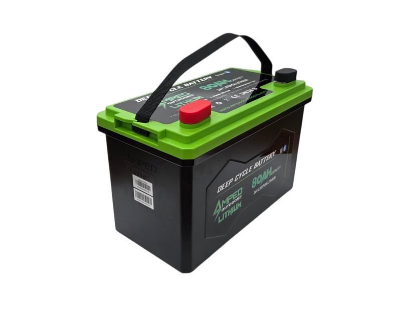 Load image into Gallery viewer, 24V 80Ah Trolling Motor Lithium Battery (LiFePO4) - Bluetooth - IP67 Waterproof - Heated
