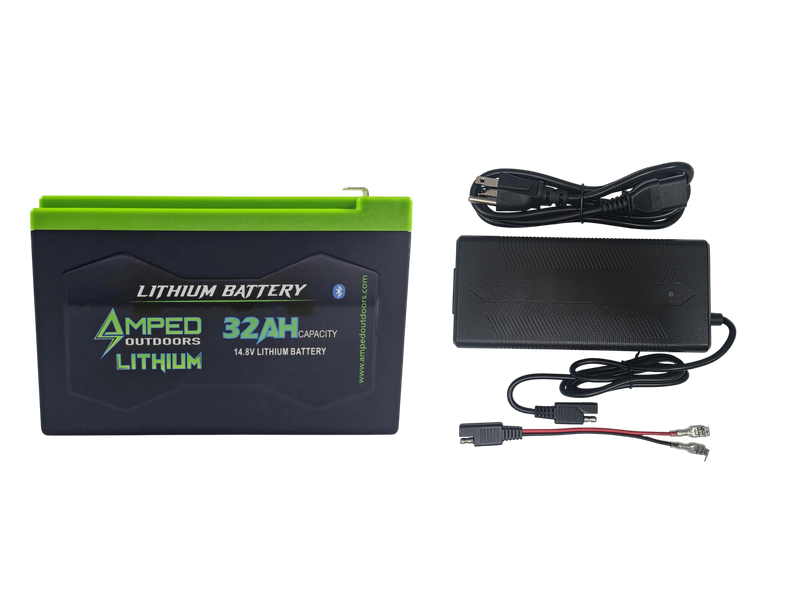 Load image into Gallery viewer, 32Ah Lithium Battery (14.8V NMC) with Charger (Bluetooth)

