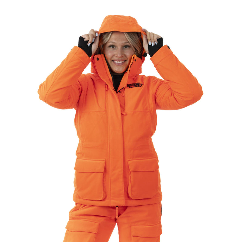 Load image into Gallery viewer, Kylie 5.0 Blaze Orange Insulated 3-in-1 Jacket
