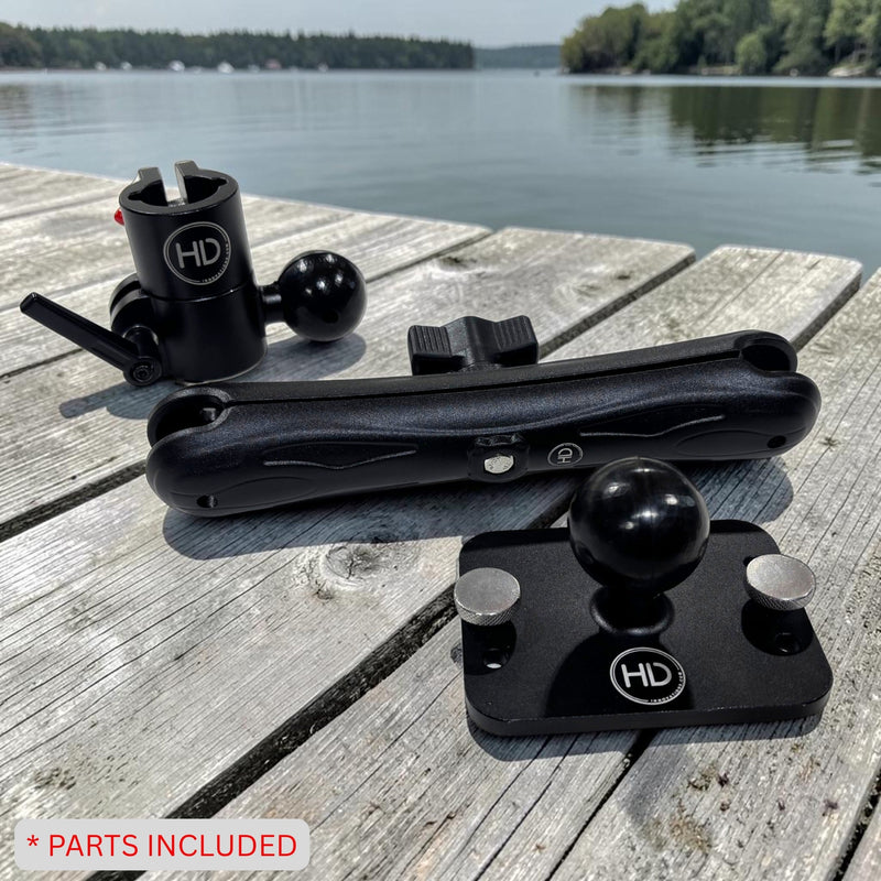 Load image into Gallery viewer, HDI UMS COMBO 9" ARM + POLE ADAPTER + MULTI USE PLATE (HDUMS-MUP-9A)
